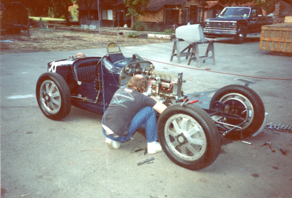 Bugatti 37 with Tim